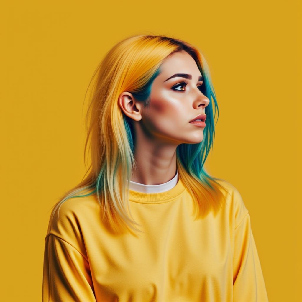 Vibrant Yellow Abstract Art