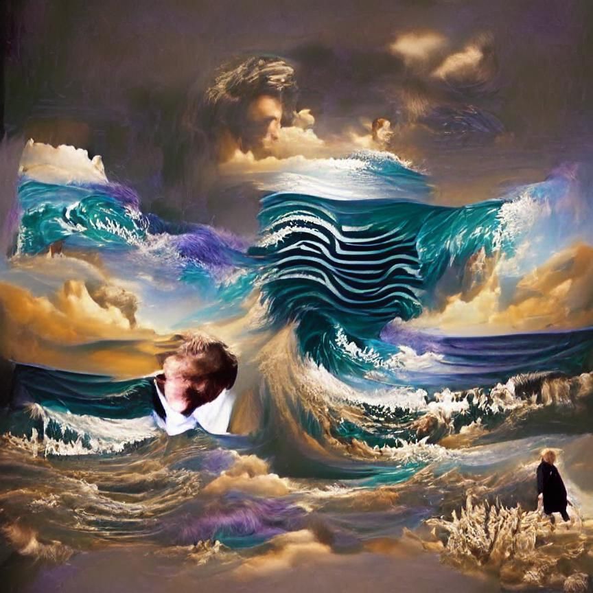 AI Generated Tidal Wave Image