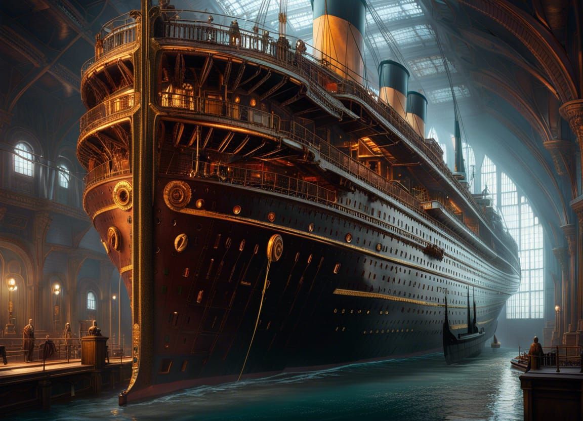 Majestic Titanic Fantasy Photograph in Vibrant Colors