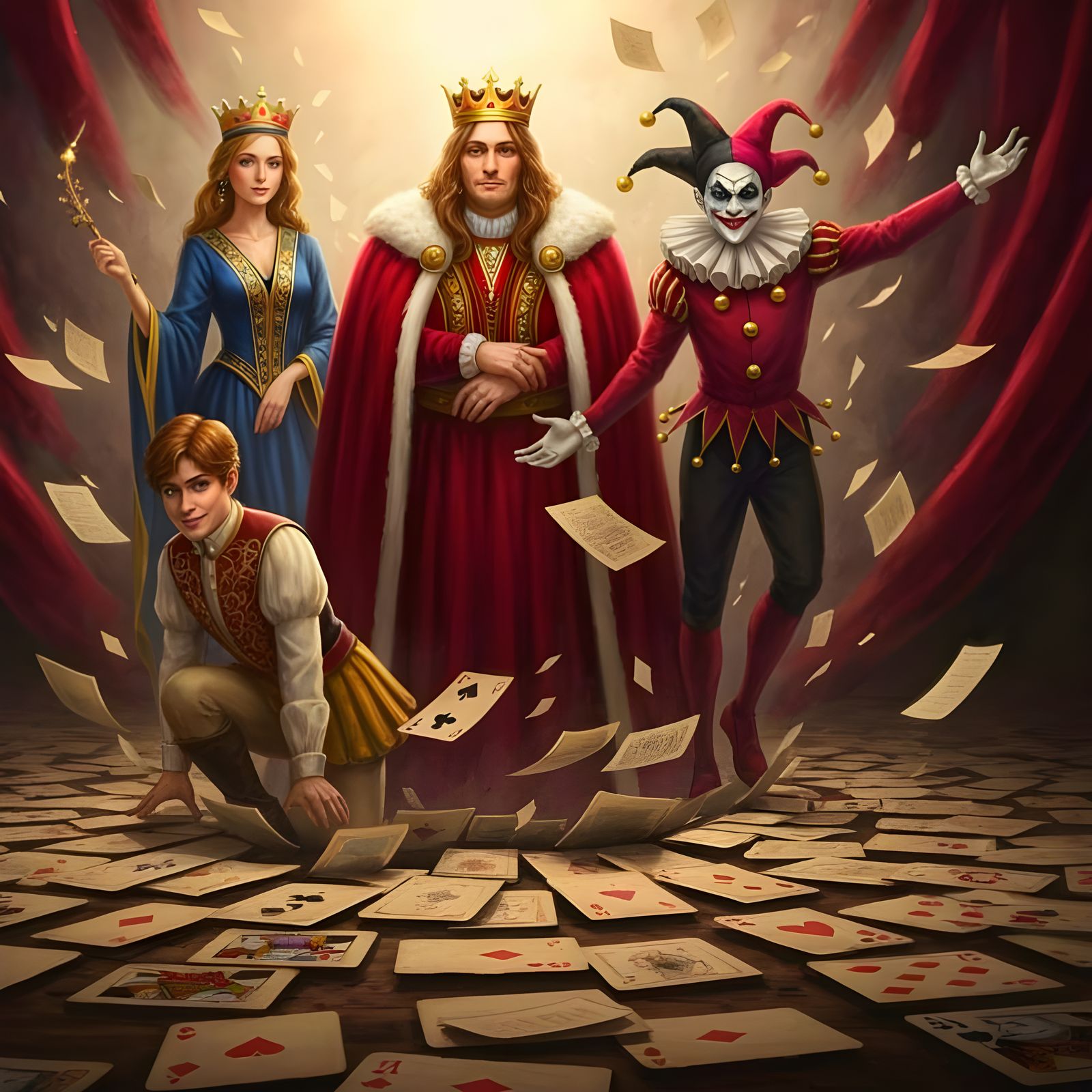 Legendary Playing Card Faces Emerge in Digital Art