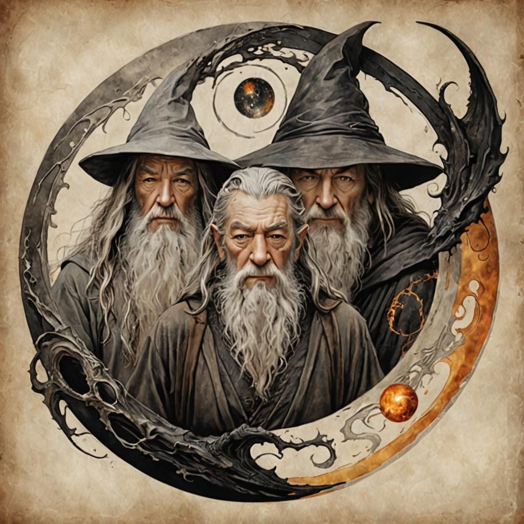 Gandalf and Sauron: Yin and Yang Symbolism