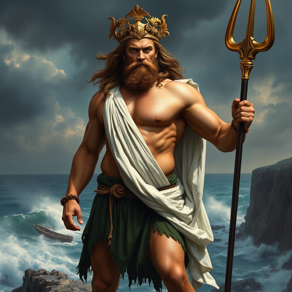 Jason mamoa as ancient Roman god Neptunes