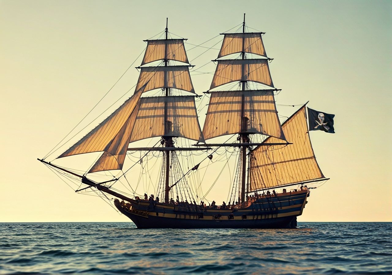 Raccoon and Badger Pirates Sail the High Seas