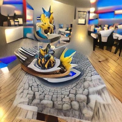 Surreal 3D Restaurant Rendering in 8K