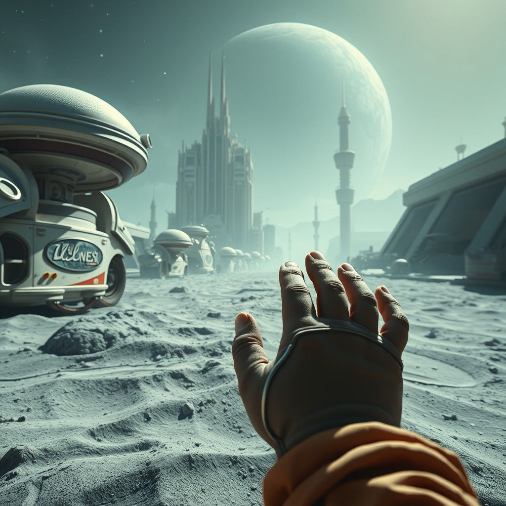 Baby's Lunar Exploration: A Futuristic Concept