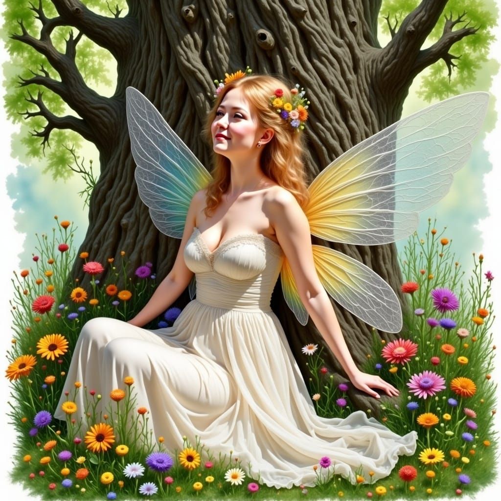 <lora:PurpleLadySalad:1.0> me, Watercolor, Twinkling filagre...