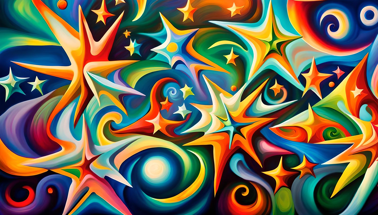 Iridescent Stars in Electromagnetic Plasma Maelstrom