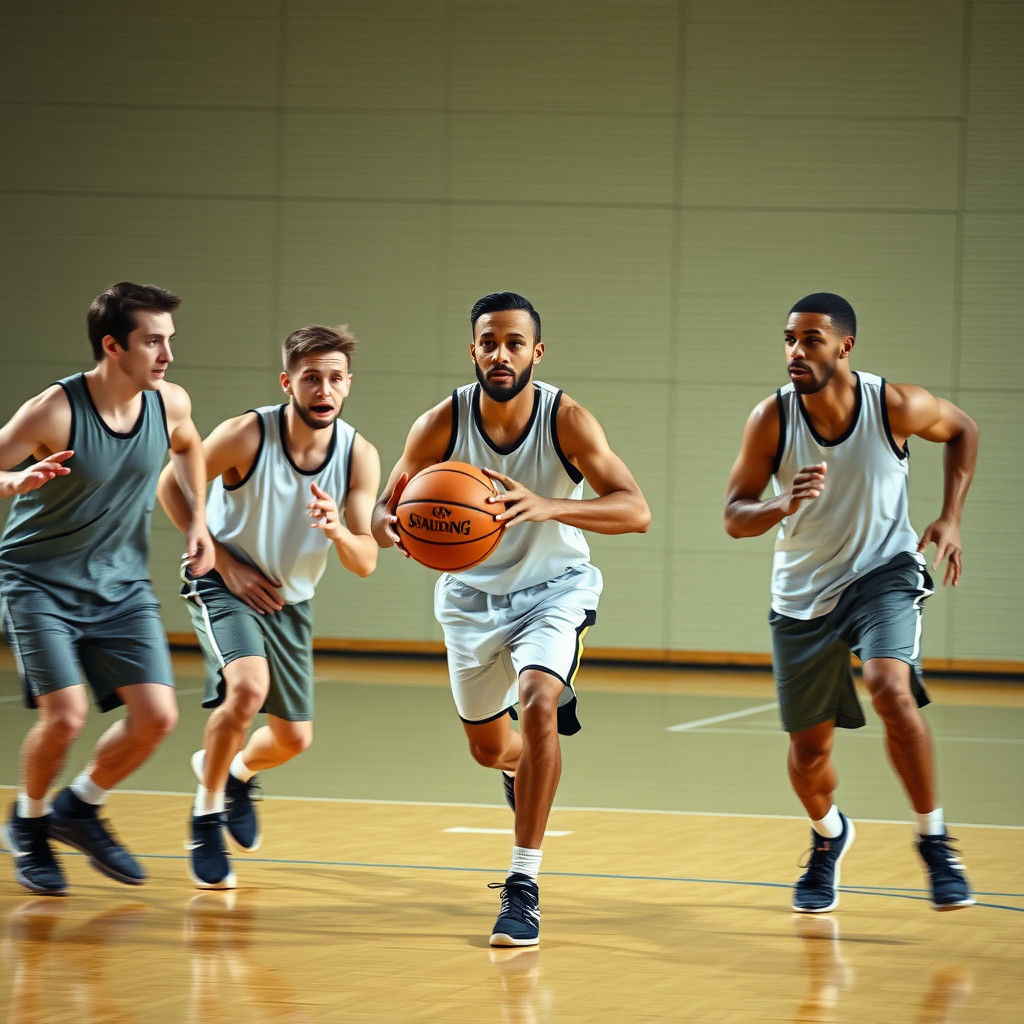 Basketball Game in Photojournalistic Style