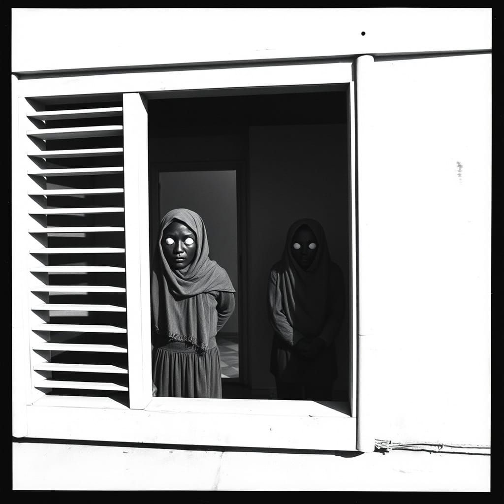 Faceless Sisters Emerge in Surreal Silver Nitrate Photo