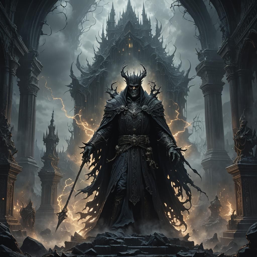 Glass Dark High Lord in Ethereal Fantasy Style