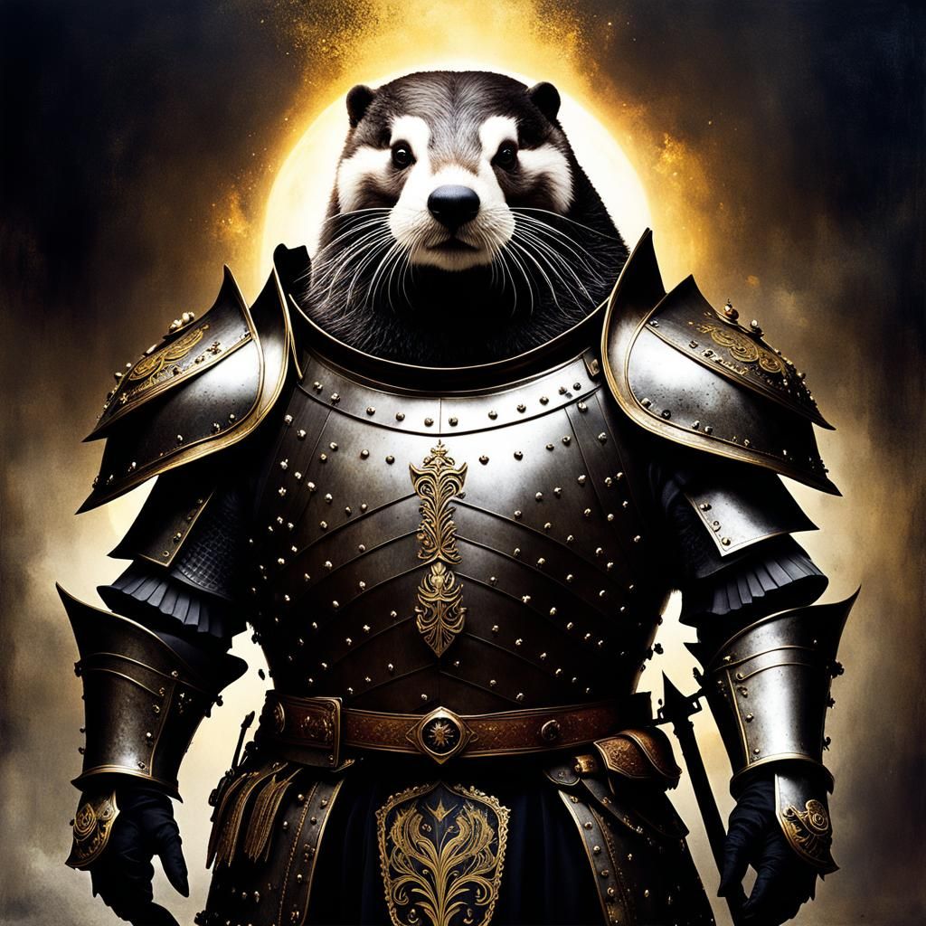 Demonic Otter Knight in Shining Armor