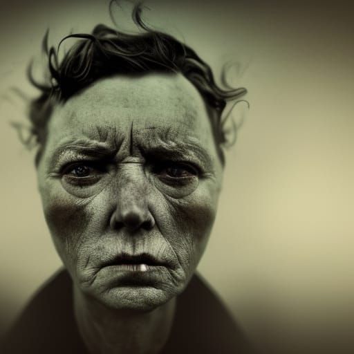 Death Nightmare: Intense Dark Portrait