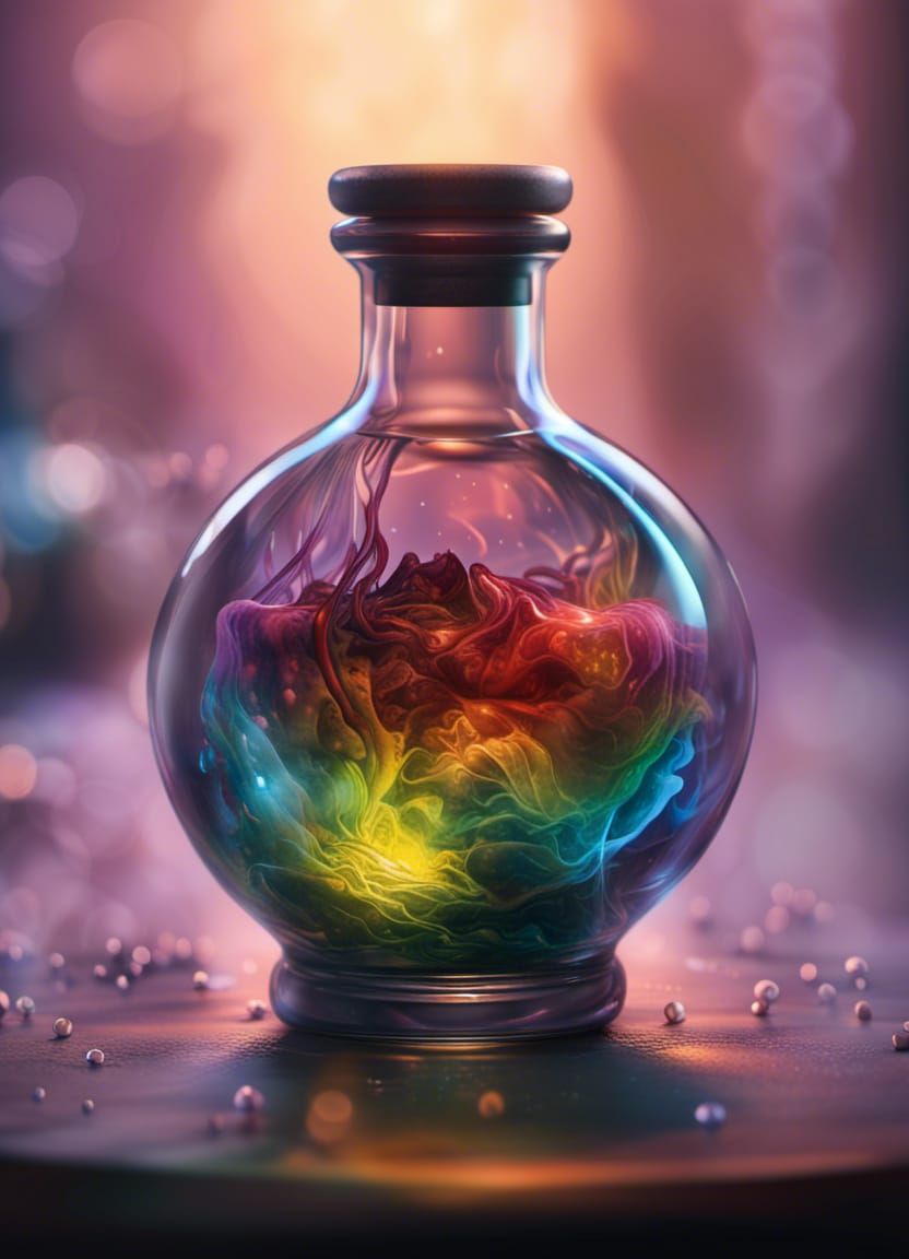 Sinister Magical Potion in Hyper-Realistic Detail