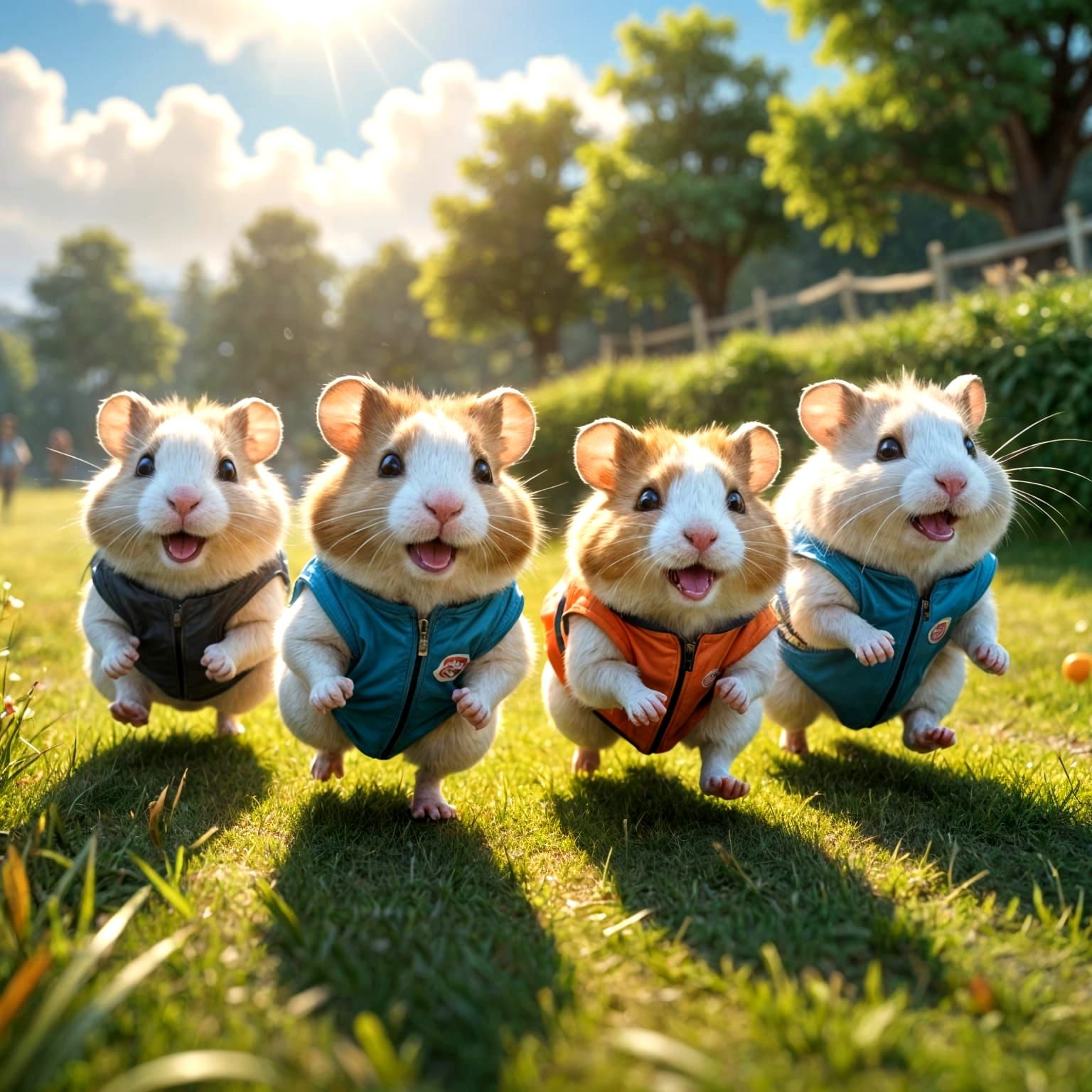 Tackle at the finish line!