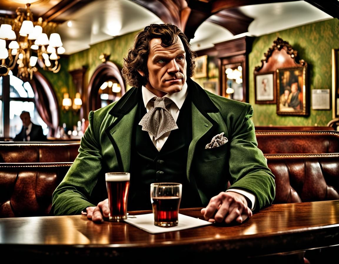 Handsome Mafia Boss Giant in 3D Digital Art