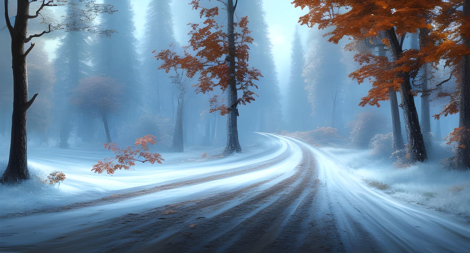 Detailed Autumn Forest Landscape in Hyper-Realism