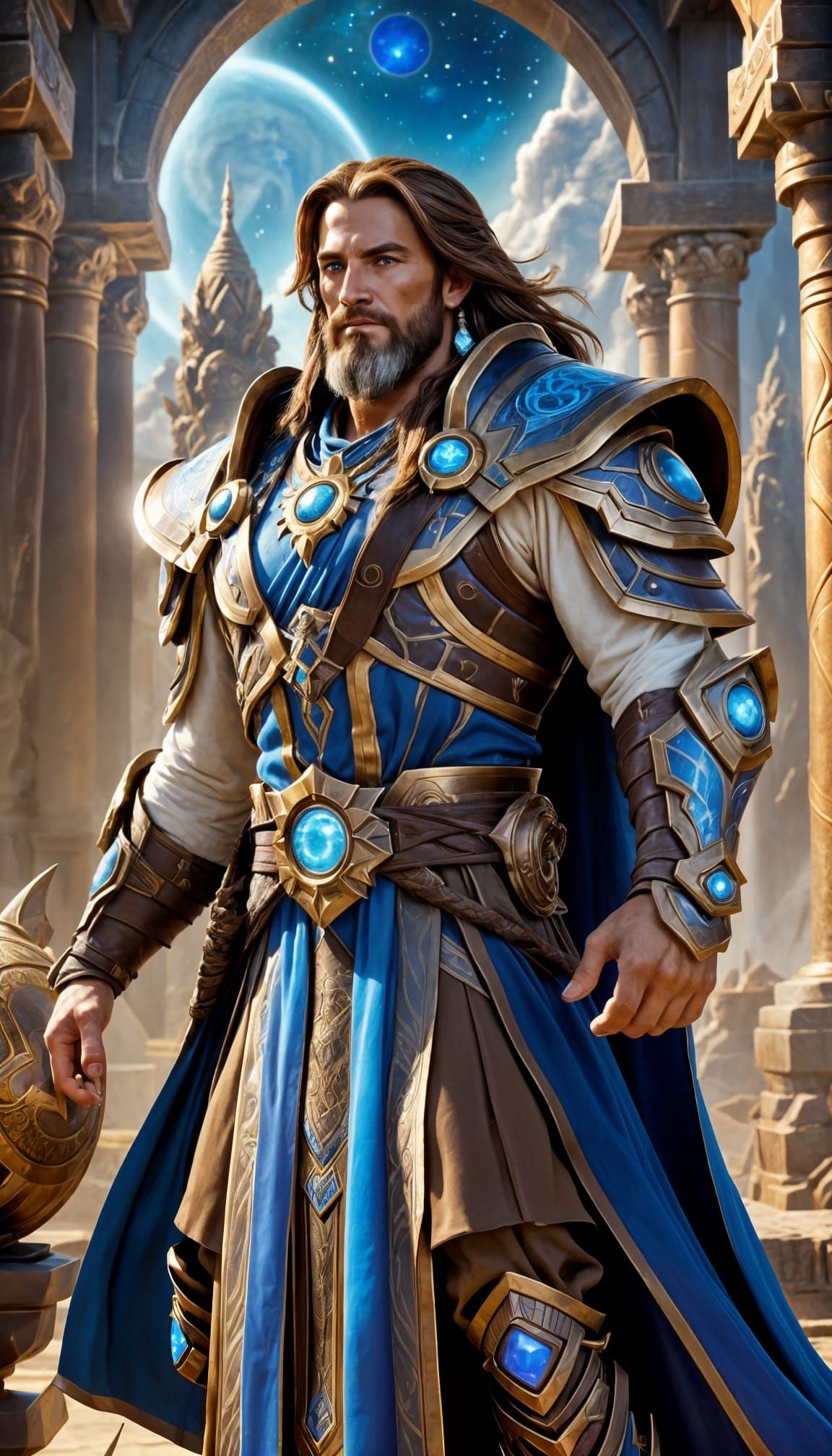 Epic Fantasy God in Warcraft Style, 8K