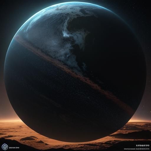 Dark Planet in Bright Space: 3D Game Cinematic