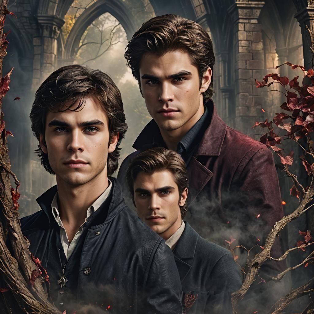 Young Salvatore Brothers Portrait in Detailed Digital Art