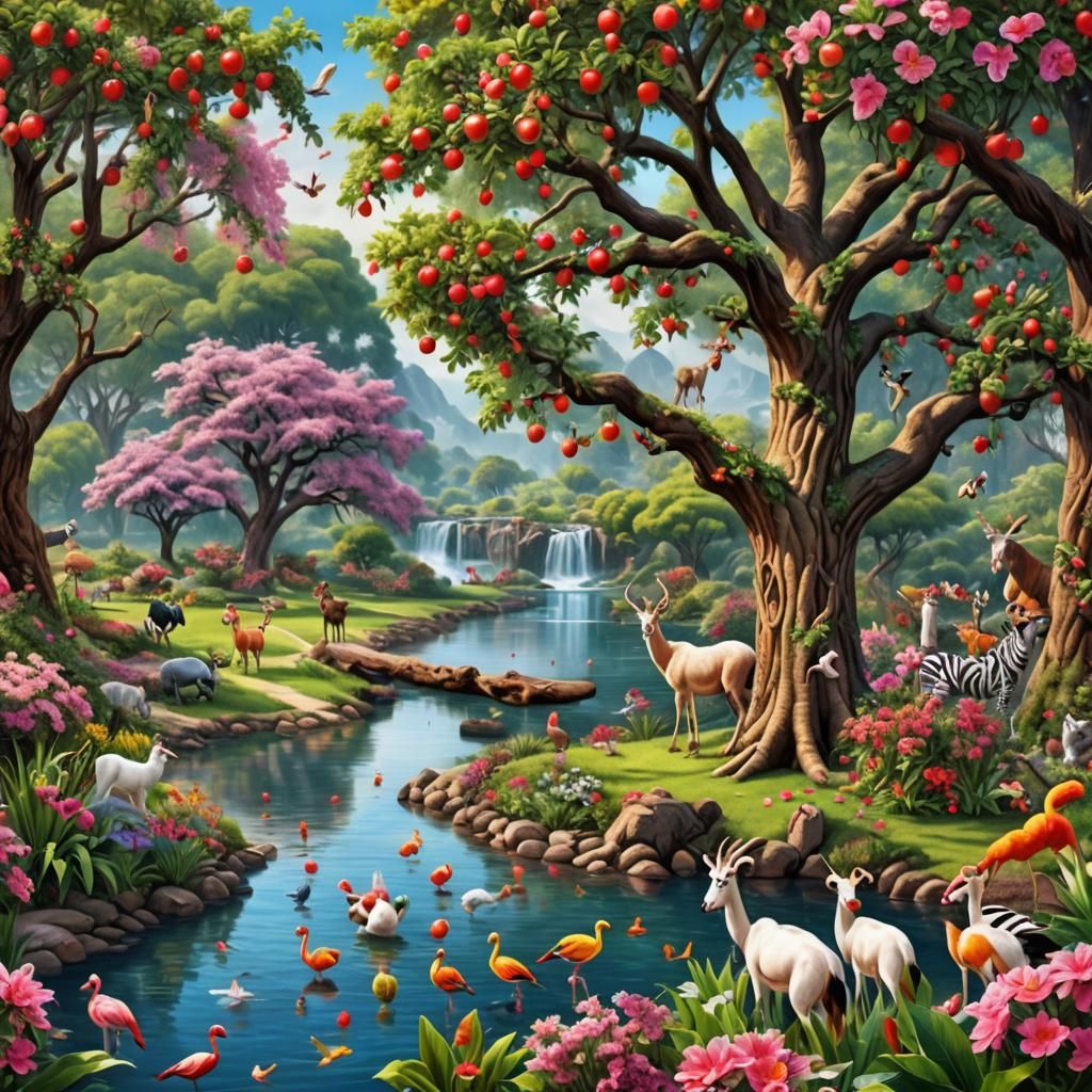 Eden: A Peaceful Garden in High Resolution