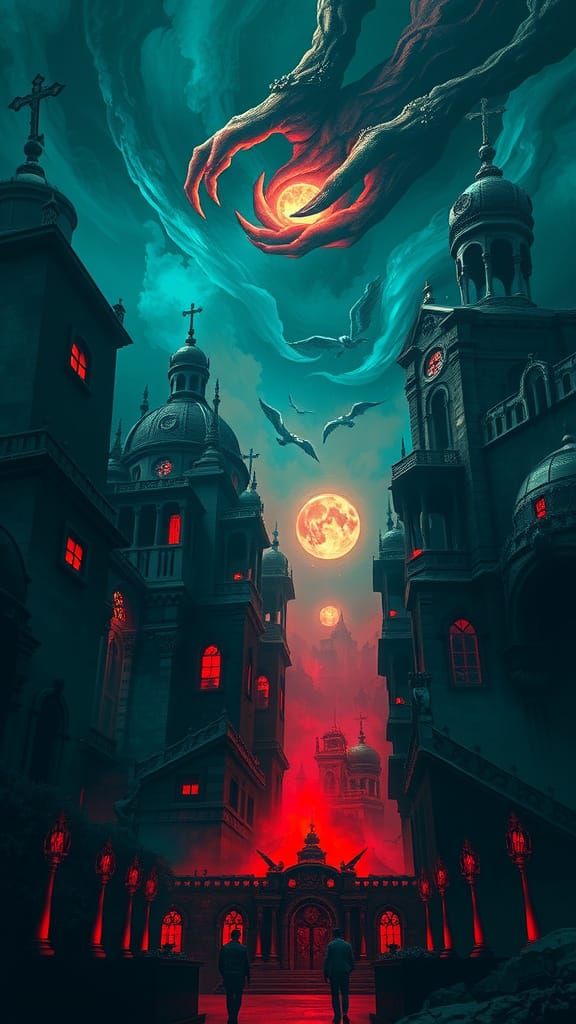 Inspired by Brom and Zdzisław Beksiński