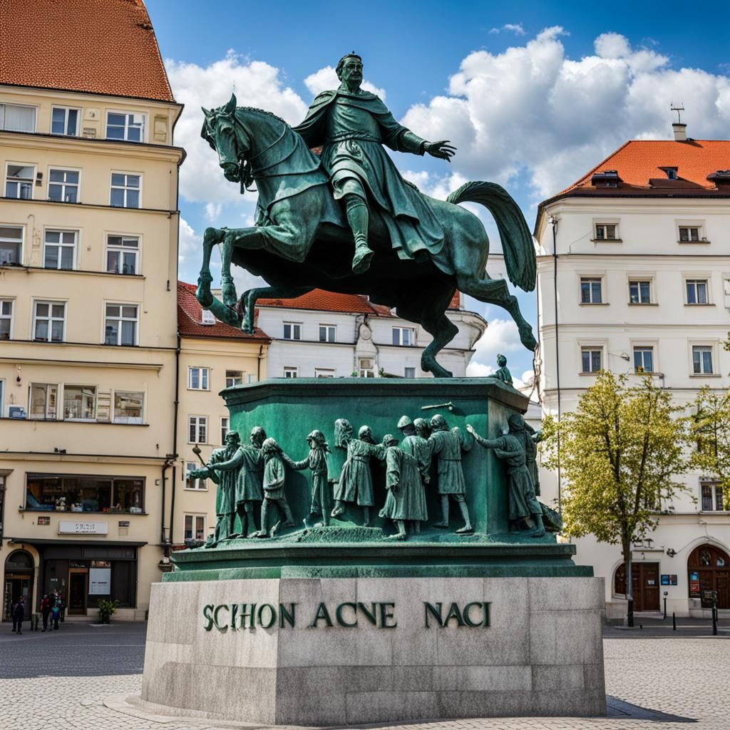 Schone Naci Statue, Bratislava Landmark