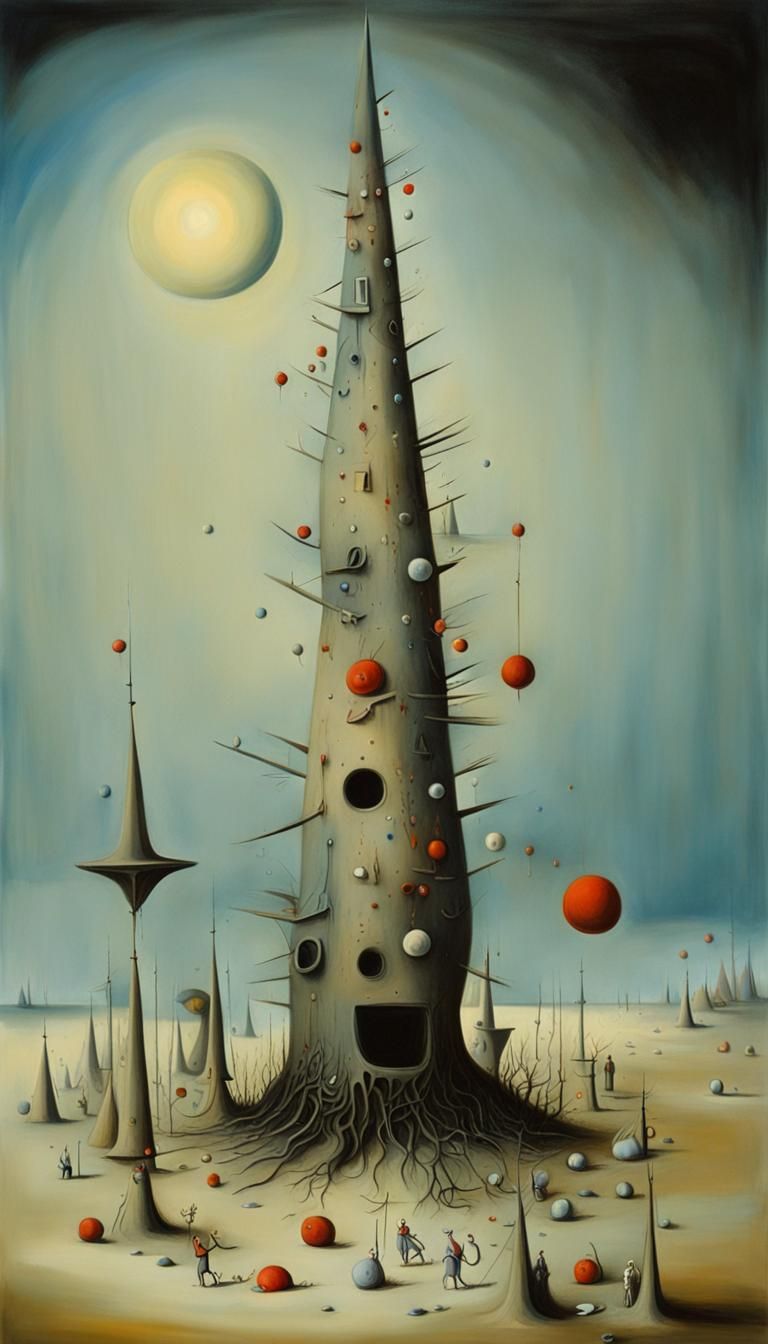 Surreal Year Awakening as Melting Oil Painting