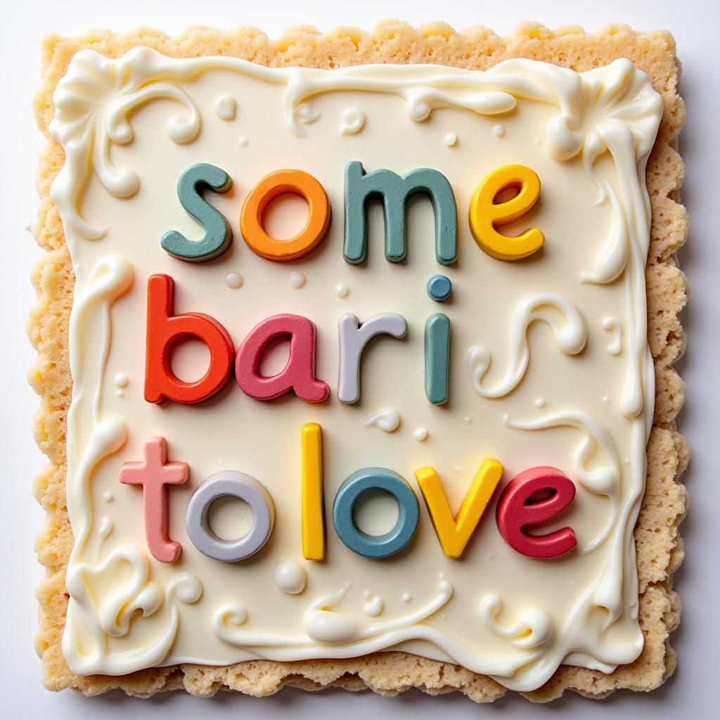 Toast Art: Jam Message in Pastel Hues