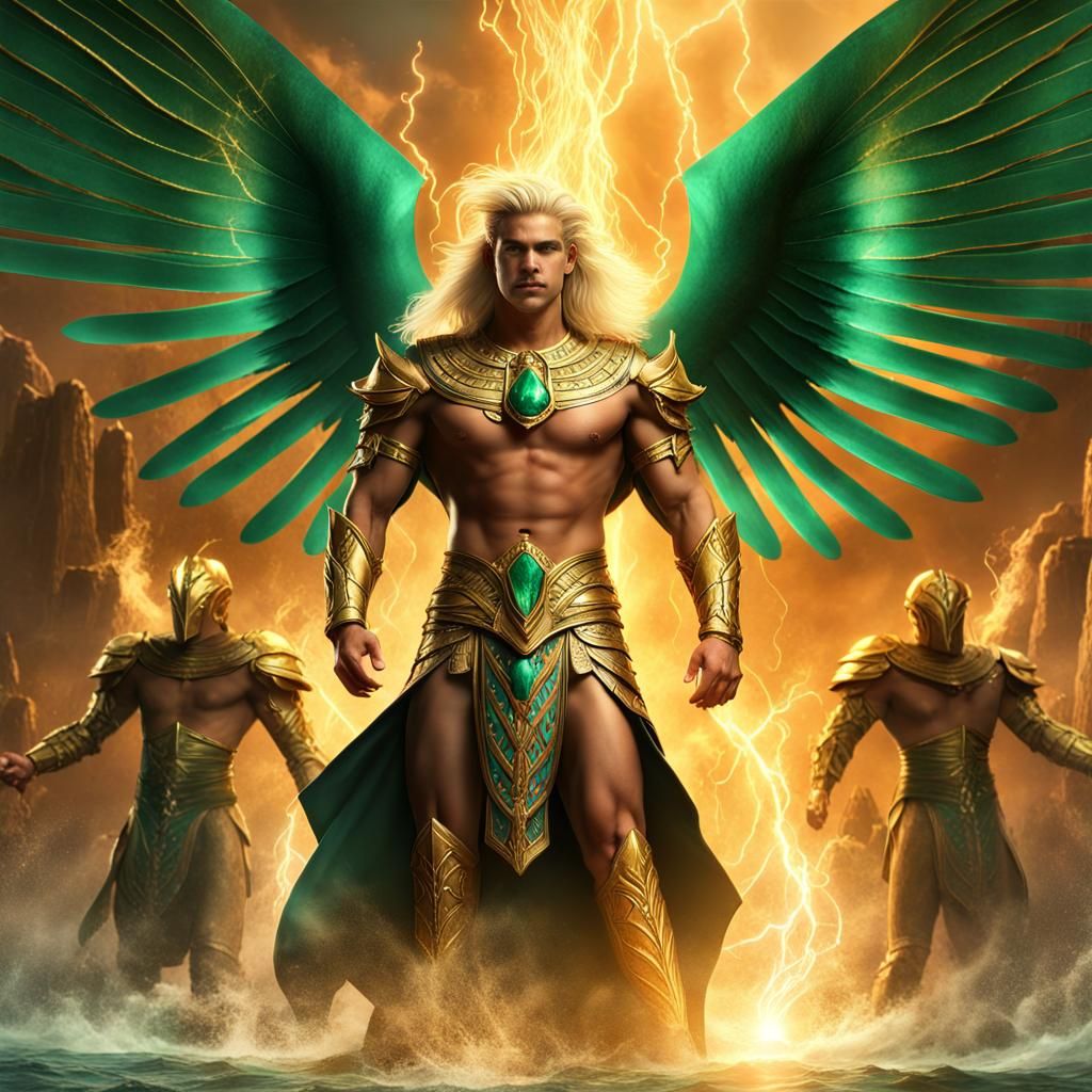 Egyptian God of Wind, Water, and Fire