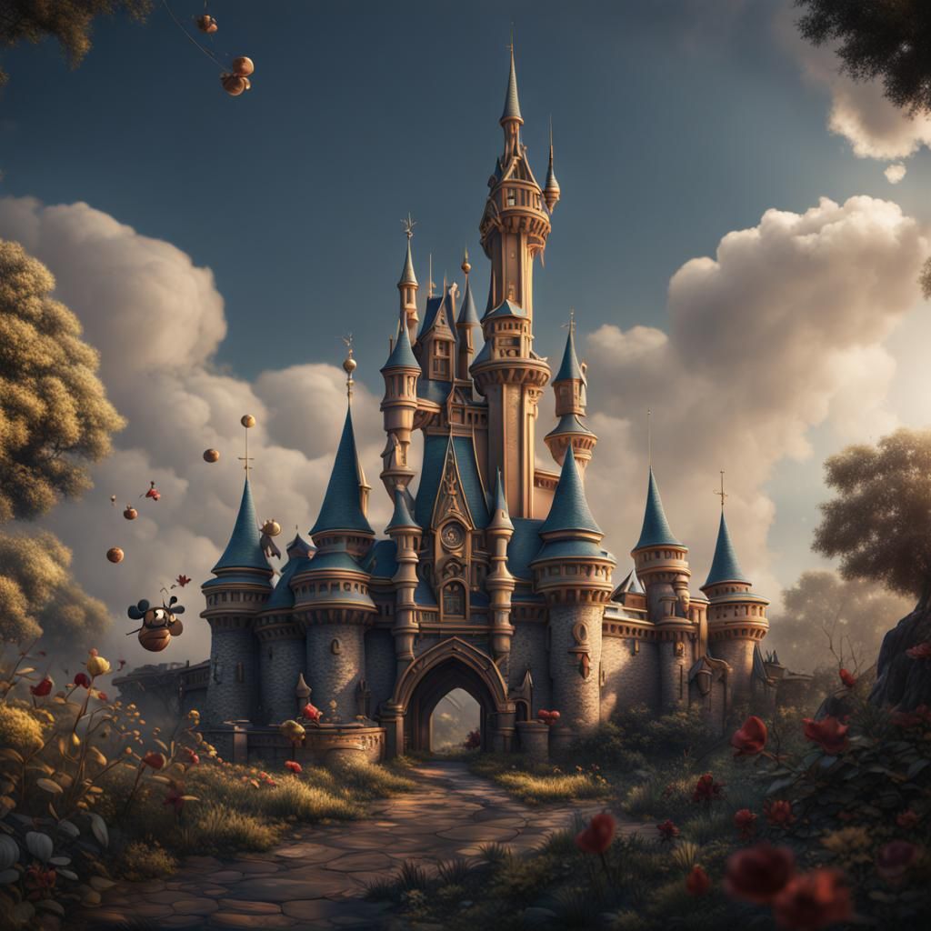 Mickey Mouse Detailed Matte Painting in Unreal Engine