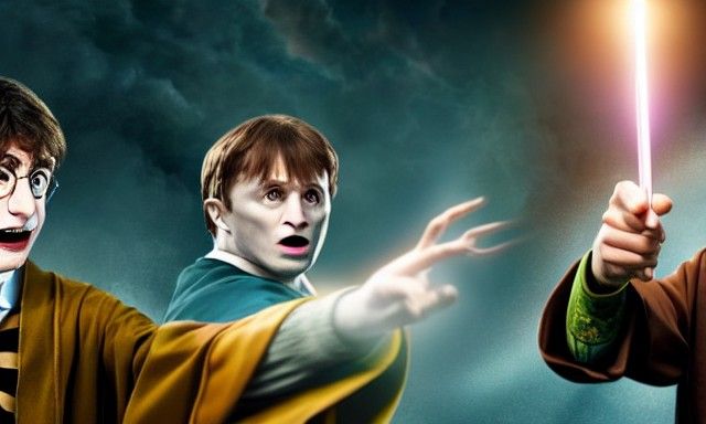 Harry Potter and Voldemort Duel in Realistic 4k