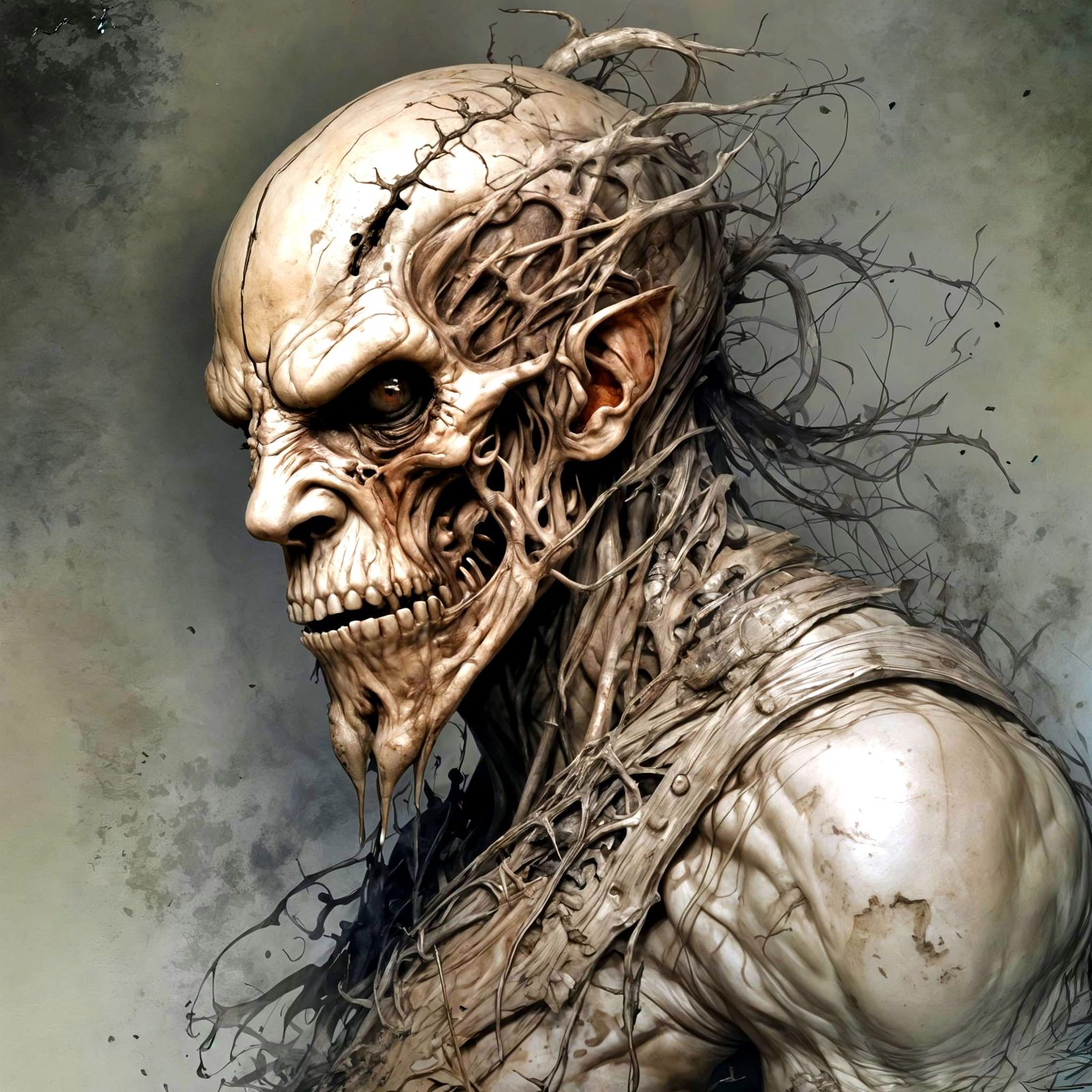 Diverse Artists Blend Styles into Surreal Image