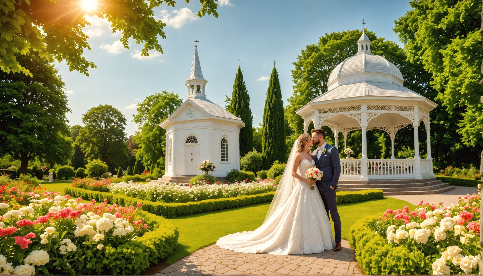 Christian Wedding at Church in Garden Park