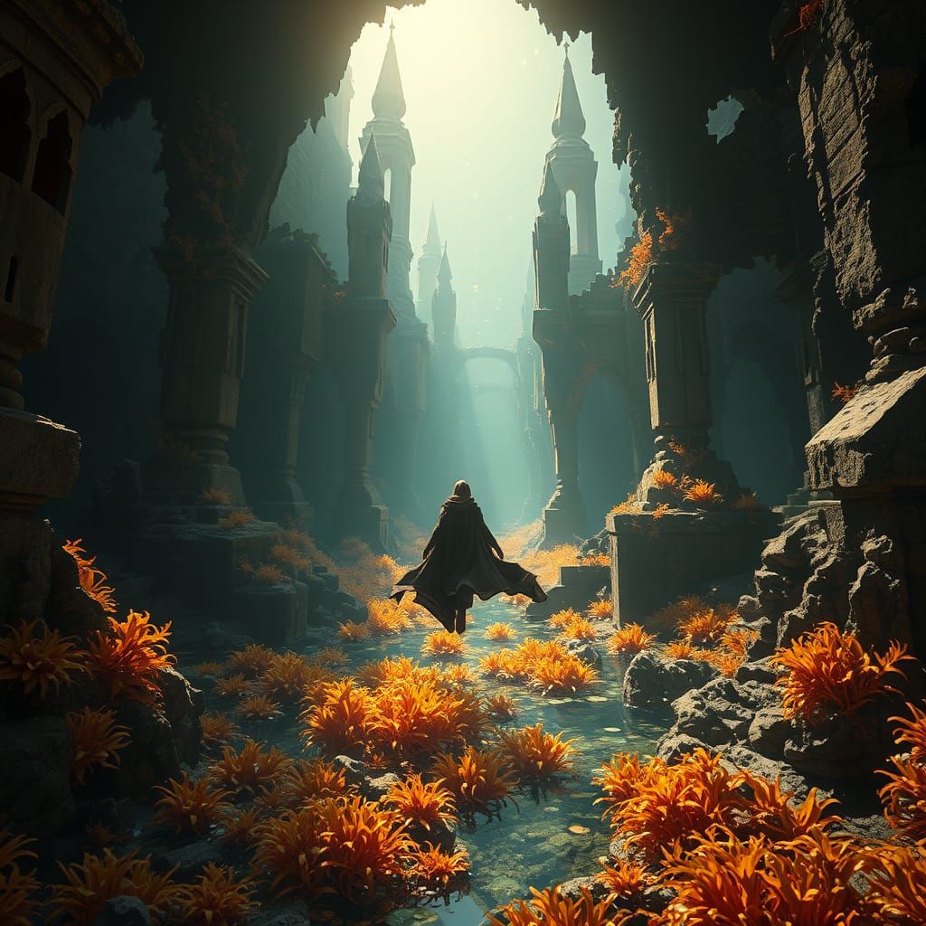 Swimming Through a Sunken, Destroyed Metropolis in a Dreamli...