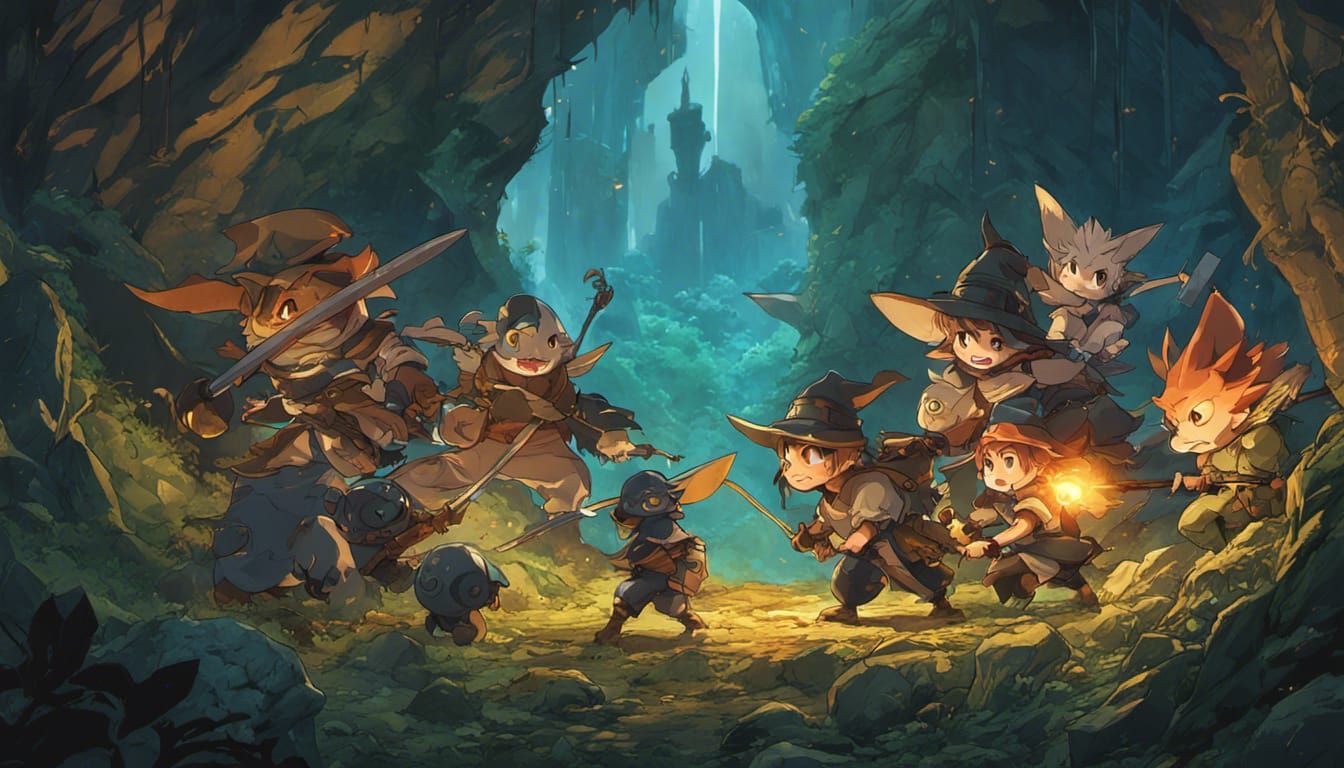 Chibi Goblins vs Dungeon Boss: Studio Ghibli Anime