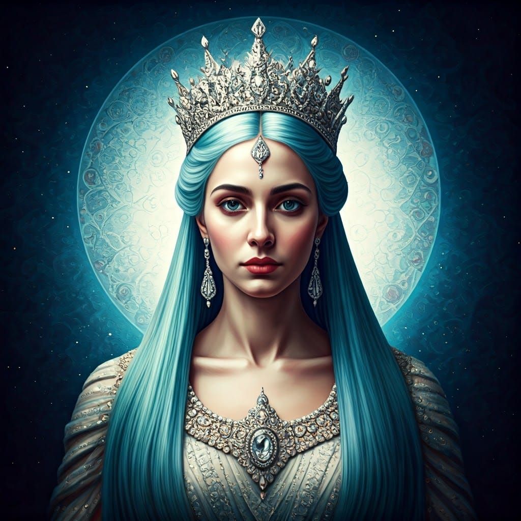 Ethereal Diamond Queen in Yin-Yang Harmony