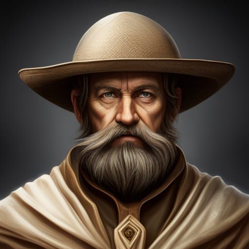 Fantasy Dwarf Portrait in Realistic Style