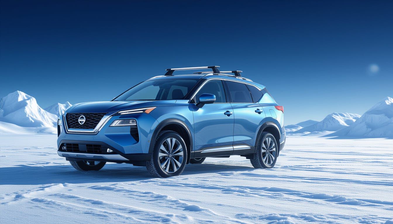 2026 Nissan Rogue Platinum in Metallic Blue with Brass Flake...