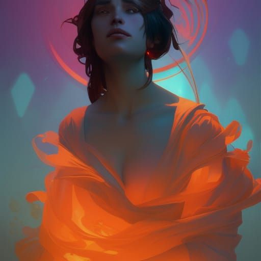 Mother: Detailed Art Nouveau Digital Painting