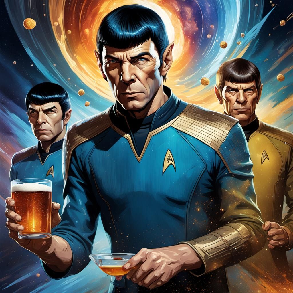 Star Trek Spock Amber Spock Beer the logical choice