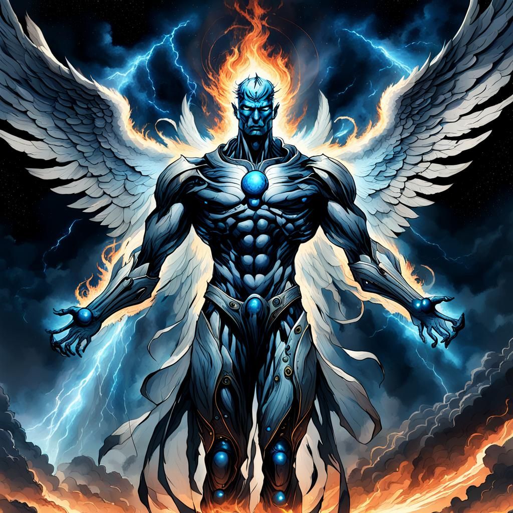 Supernal Titan Angel in Celestial Aesthetic