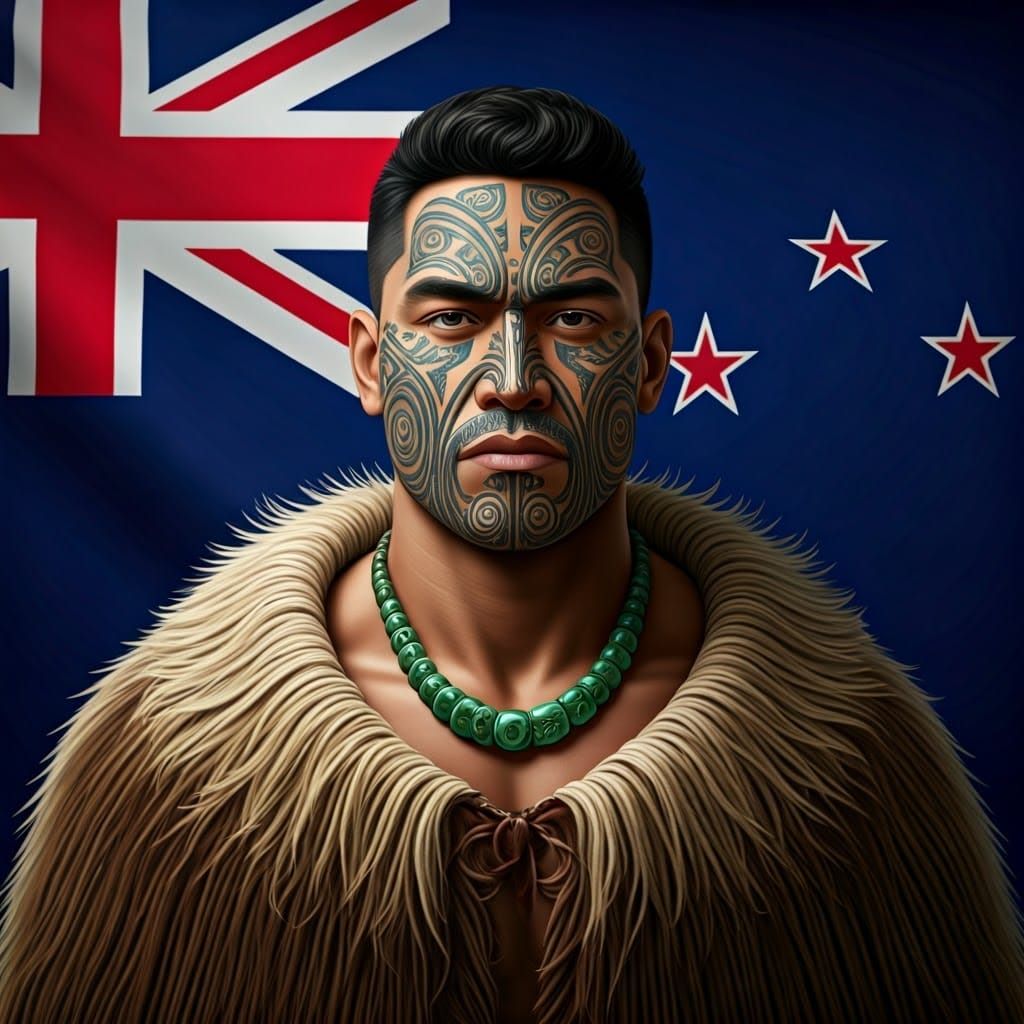 a Maori man from Aotearoa (New Zealand)