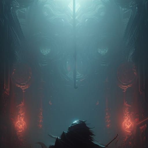 Eldritch Runes in a Dark Fantasy Style