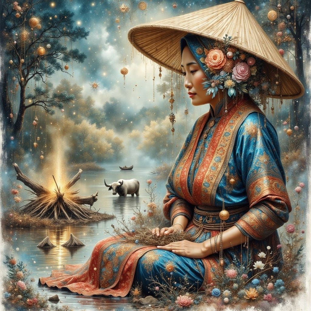 Nostalgic Visions of a Vietnamese Woman