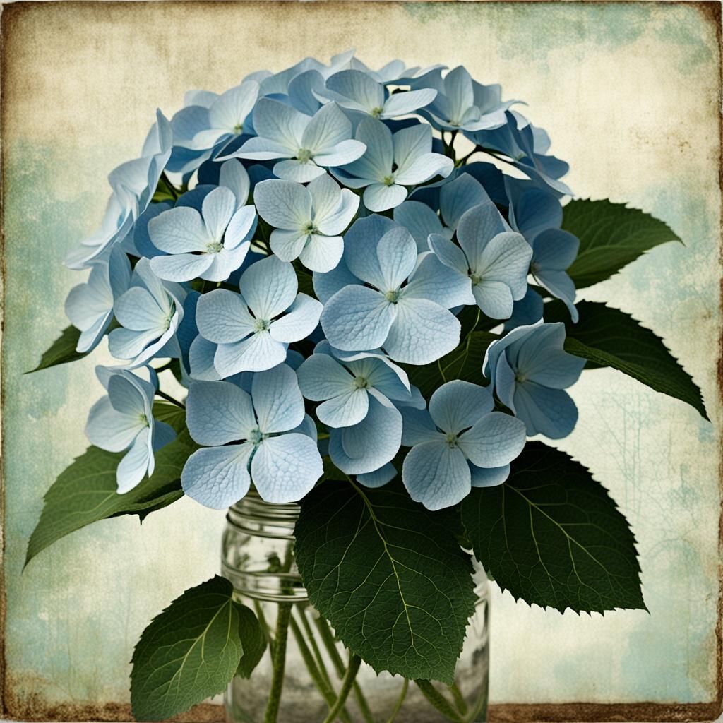 Elegant Hydrangea Flower Close-up