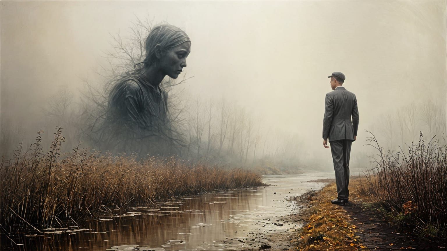 Abstract Oil Painting in Richter's Style