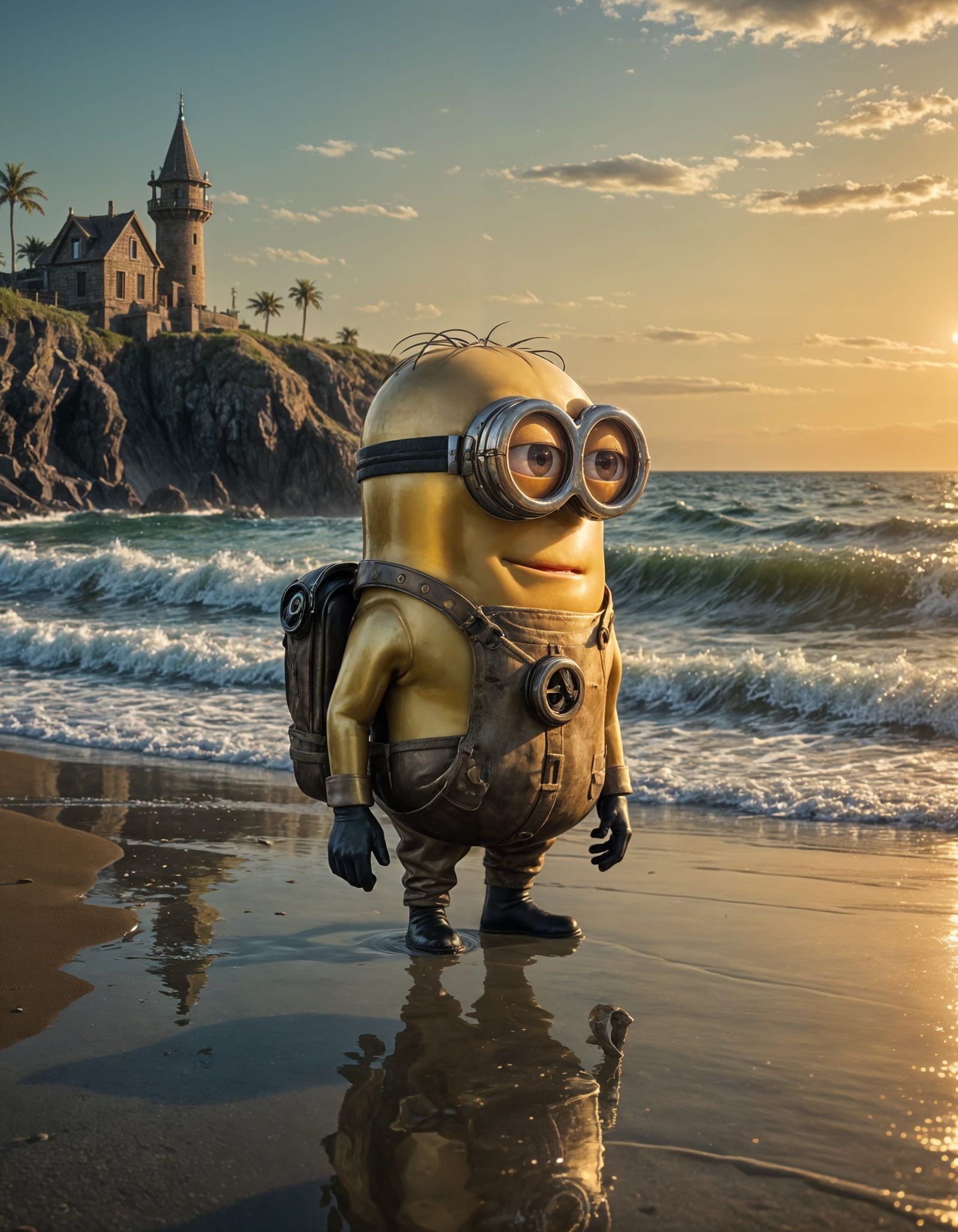 Enigmatic Sea Minion in Vibrant Hyperrealism