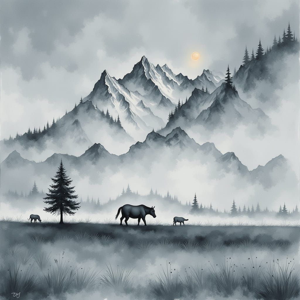 Minimalist Landscape Art