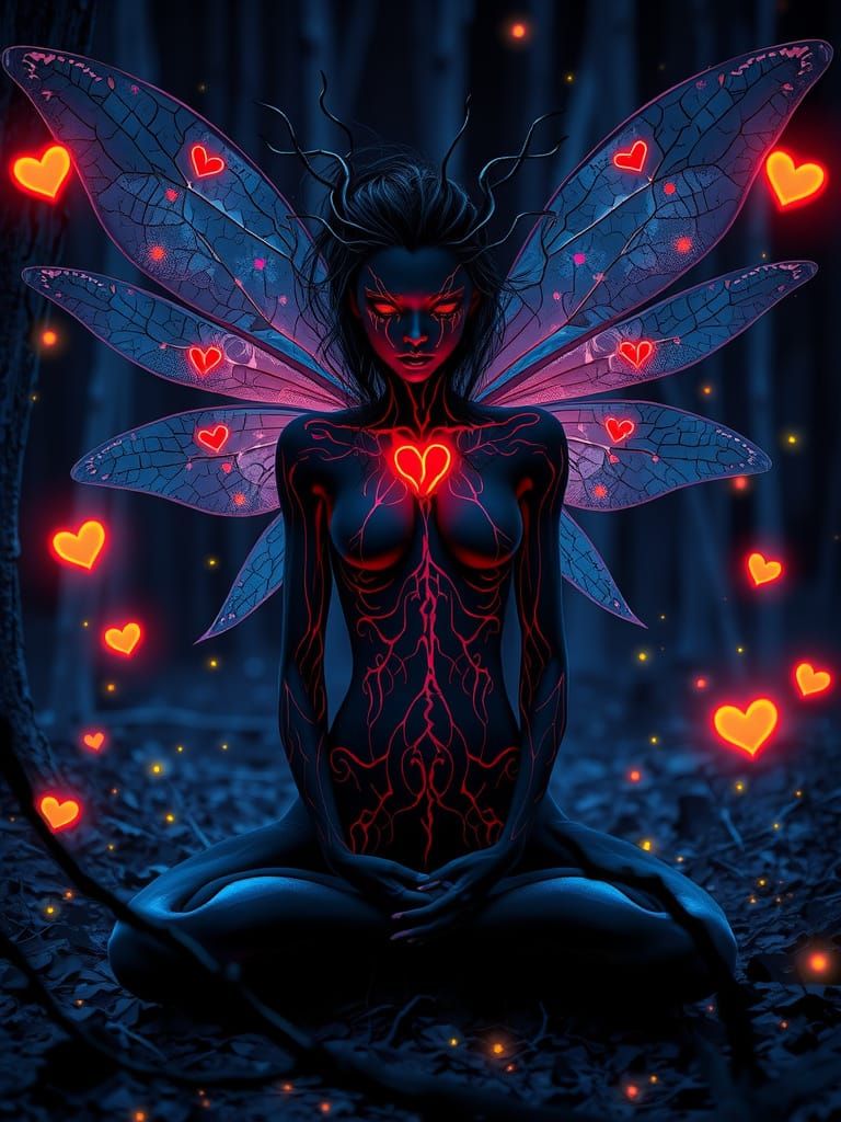 Ethereal Fairy in Enchanted Forest: Mystical Art