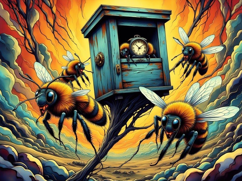 Time!  Time!  TIME!!!  “Fly my workers!  Toil for your queen!  Let every waking moment be in service to me!”